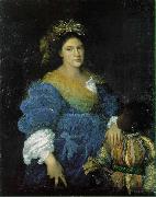 Titian, Portrait of Laura Dianti