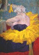 toulouse-lautrec, The clownesse cha-u-kao at the Moulin Rouge