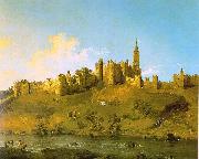 Canaletto Alnwick Castle at Northumberland Sweden oil painting reproduction
