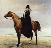 Carolus-Duran, At the Seaside,Sophie Croizette on horseback