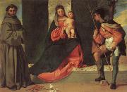 Giorgione, Madonna and Child with SS.ANTHONY AND rOCK