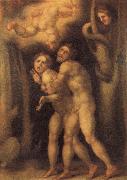 Pontormo The Fall of Adam and Eve Norge oil painting reproduction
