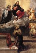Faccini,Pietro, Le Christ et la Vierge apparaissent a Saint Francois d'Assise