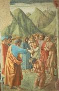 MASACCIO, The Baptism of the Neophytes