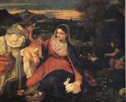 Titian, The Virgin with the Rabit (mk05)