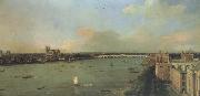 Canaletto Il Tamigi col ponte di Westminster nel fondo (mk21) Norge oil painting reproduction