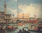 Canaletto Ritorno del bucintoro al Molo nel giorno dell'Ascensione dopo Il (mk21) USA oil painting reproduction