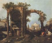 Canaletto Paesaggio con rovine (mk21) France oil painting reproduction
