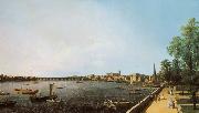 Canaletto, View of London: The Thames from Somerset House towards Westminster (mk25)