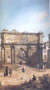 Canaletto Rome The Arch of Septimius Severus (mk25) Norge oil painting reproduction