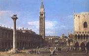 Canaletto Venice The Piazzetta towards the Torre del'Orologio (mk25) Sweden oil painting reproduction