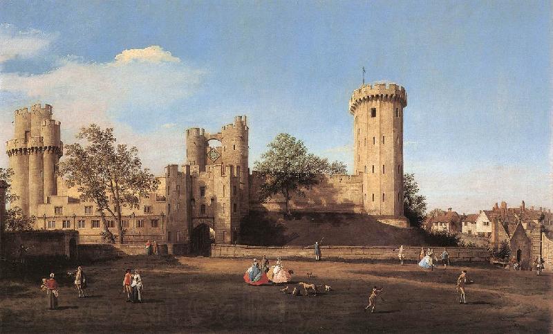Canaletto Warwick Castle: the East Front df Norge oil painting art