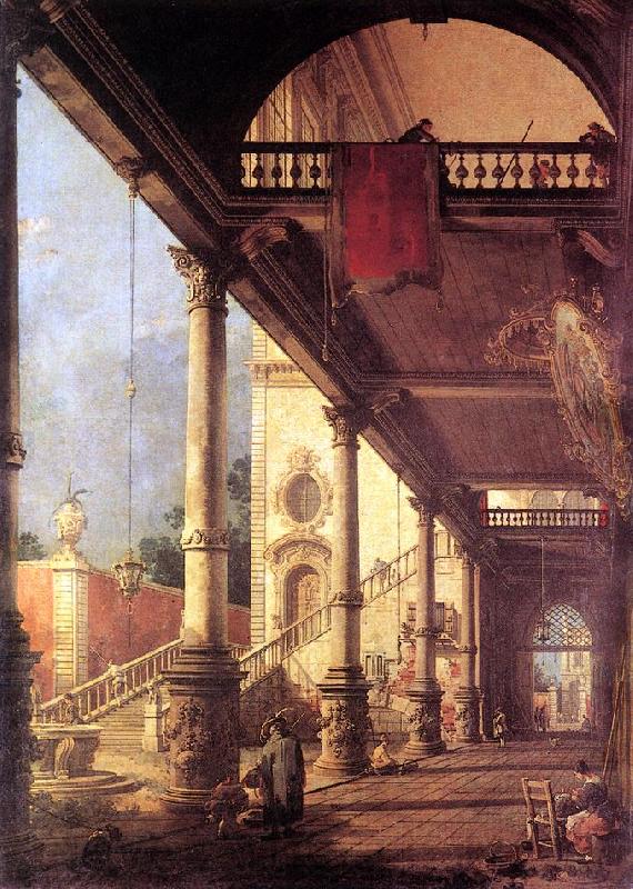 Canaletto Perspective fg Spain oil painting art