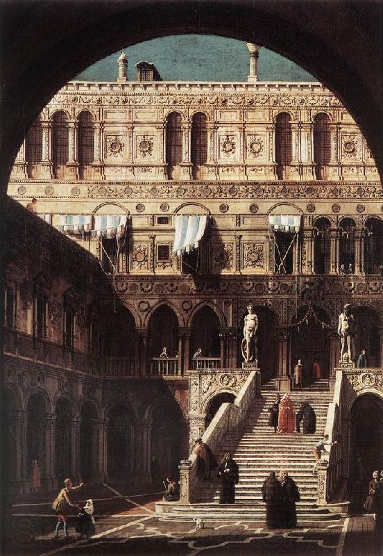 Canaletto Scala dei Giganti f Spain oil painting art