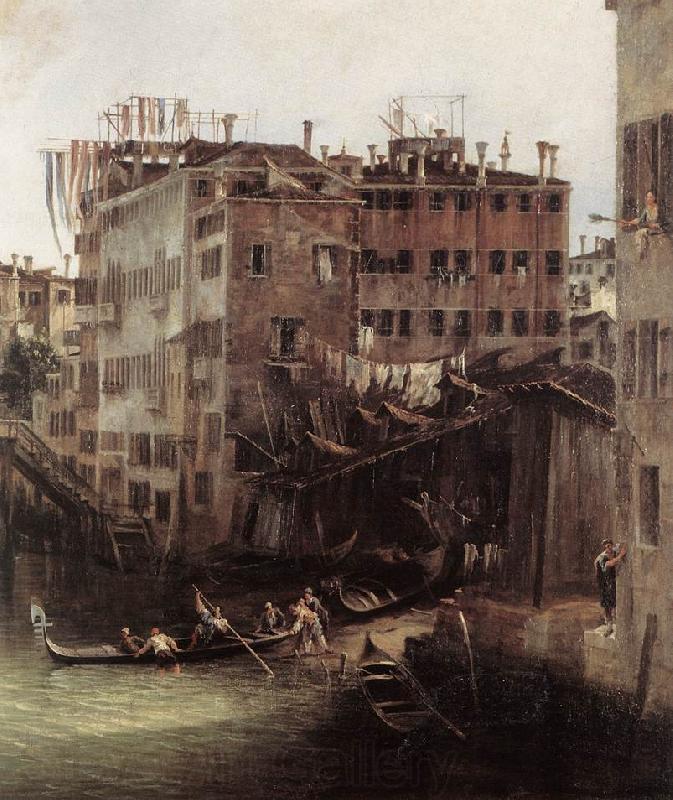 Canaletto The Rio dei Mendicanti (detail) Norge oil painting art