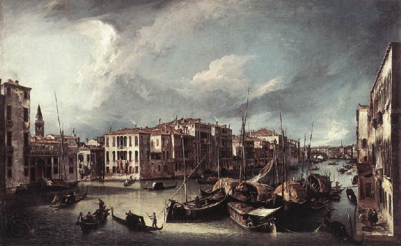 Canaletto The Grand Canal with the Rialto Bridge in the Background fd Spain oil painting art