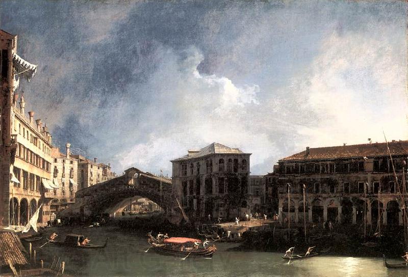 Canaletto The Grand Canal near the Ponte di Rialto sdf Germany oil painting art