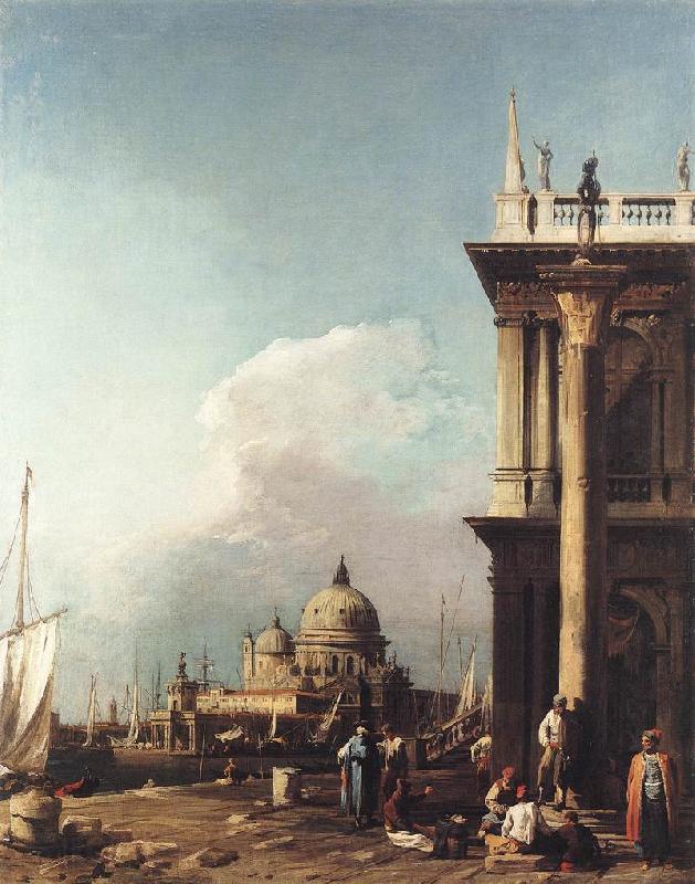 Canaletto Venice: The Piazzetta Looking South-west towards S. Maria della Salute sdfg Norge oil painting art