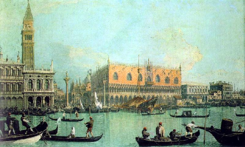 Canaletto Veduta del Palazzo Ducale Norge oil painting art