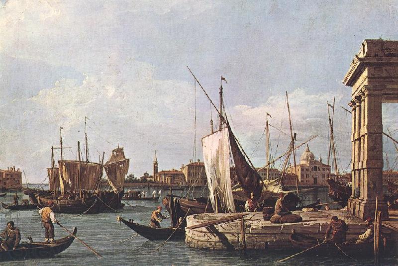 Canaletto La Punta della Dogana (Custom Point) dfg France oil painting art