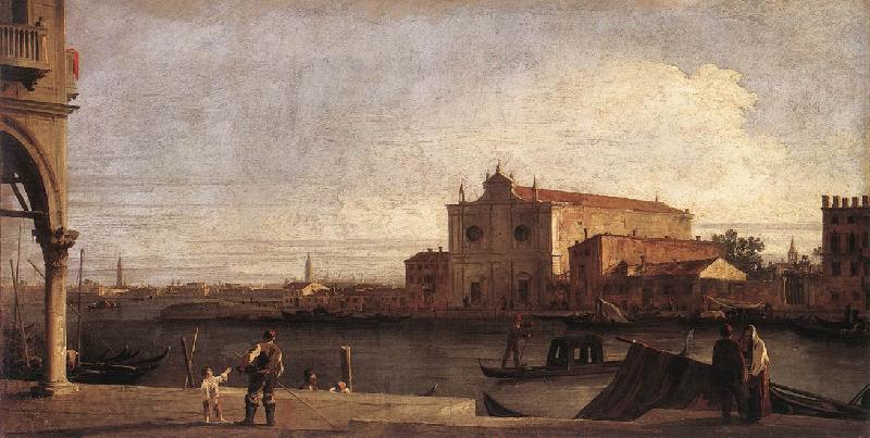 Canaletto View of San Giovanni dei Battuti at Murano d Norge oil painting art