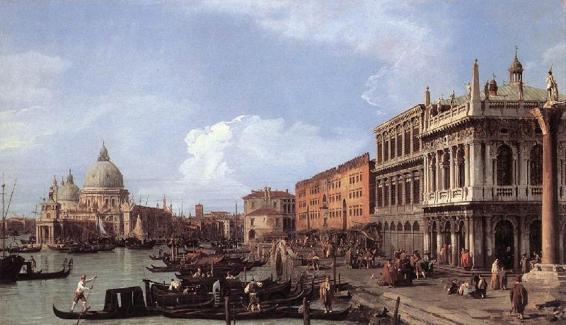 Canaletto The Molo: Looking West sf Spain oil painting art