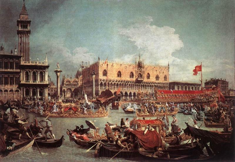 Canaletto The Bucintoro Returning to the Molo on Ascension Day fg France oil painting art