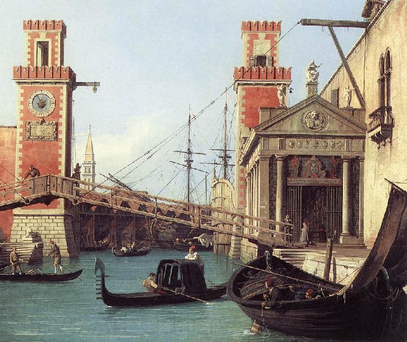 Canaletto View of the Entrance to the Arsenal (detail) s France oil painting art