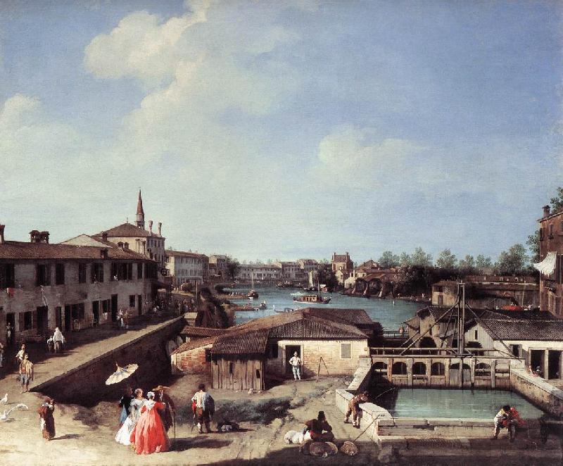 Canaletto Dolo on the Brenta df France oil painting art