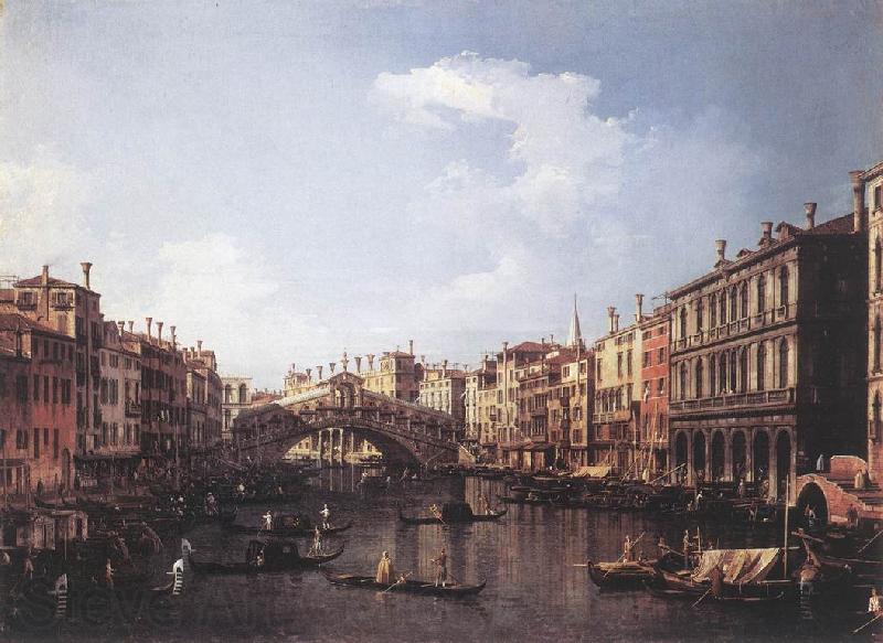 Canaletto The Rialto Bridge from the South fdg Norge oil painting art