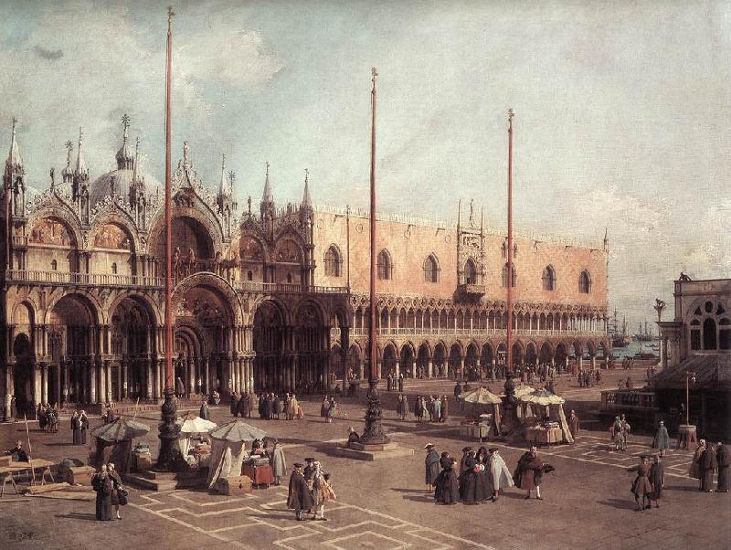 Canaletto Piazza San Marco: Looking South-East Norge oil painting art