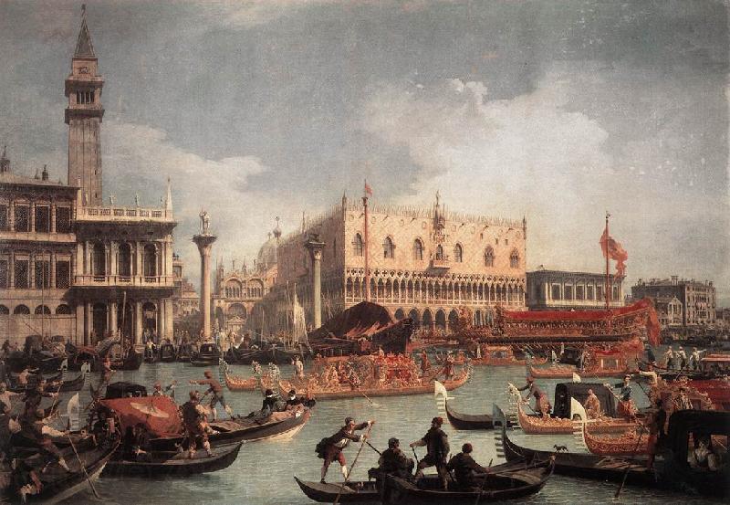Canaletto The Bucintore Returning to the Molo on Ascension Day Germany oil painting art