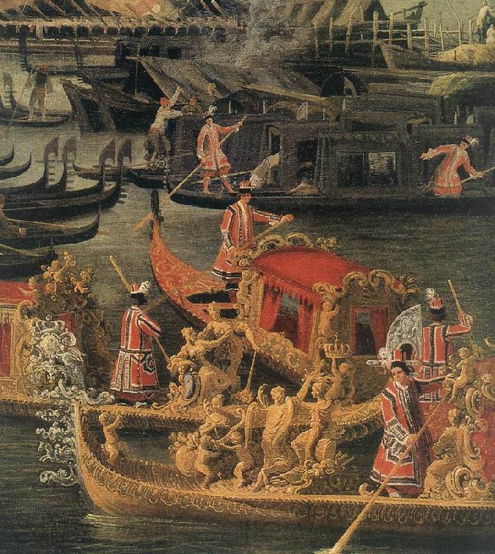 Canaletto Arrival of the French Ambassador in Venice (detail) d Norge oil painting art