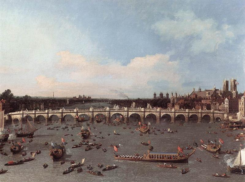 Canaletto London: Westminster Bridge from the North on Lord Mayor s Day Germany oil painting art