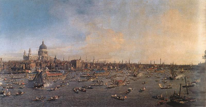 Canaletto The Thames and the City fcf Spain oil painting art