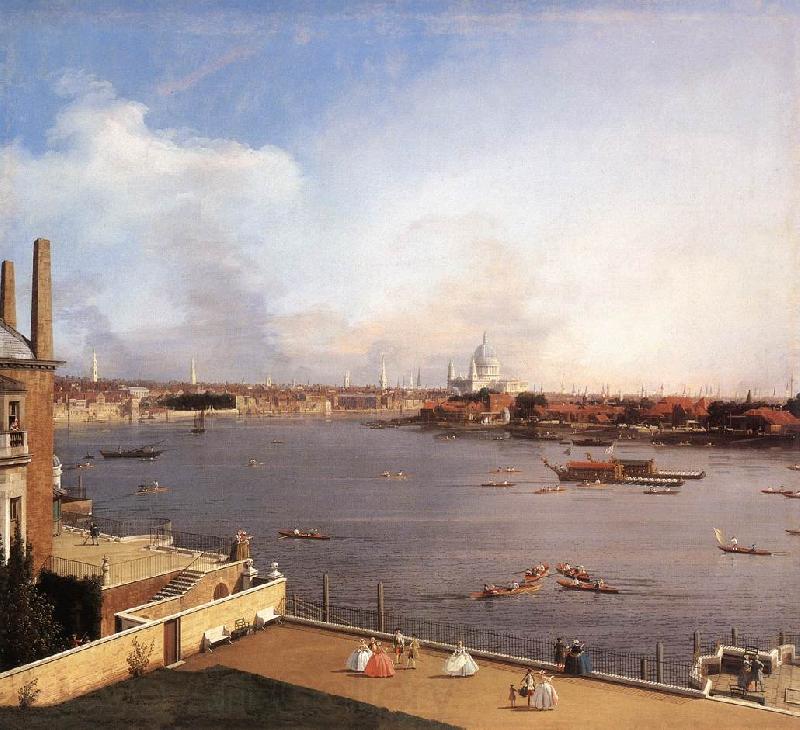 Canaletto London: The Thames and the City of London from Richmond House g France oil painting art