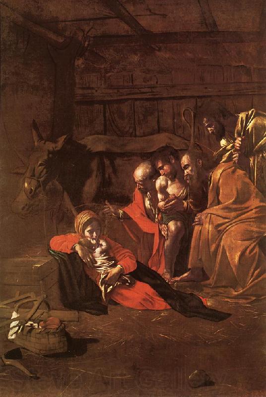 Caravaggio Adoration of the Shepherds fg France oil painting art
