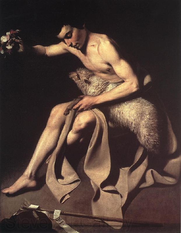 Caravaggio St. John the Baptist Norge oil painting art