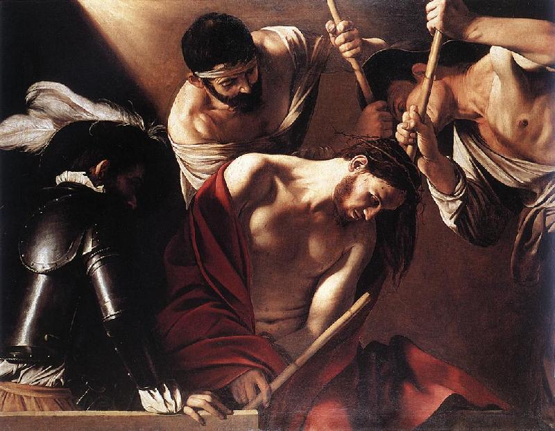 Caravaggio The Crowning with Thorns f Spain oil painting art