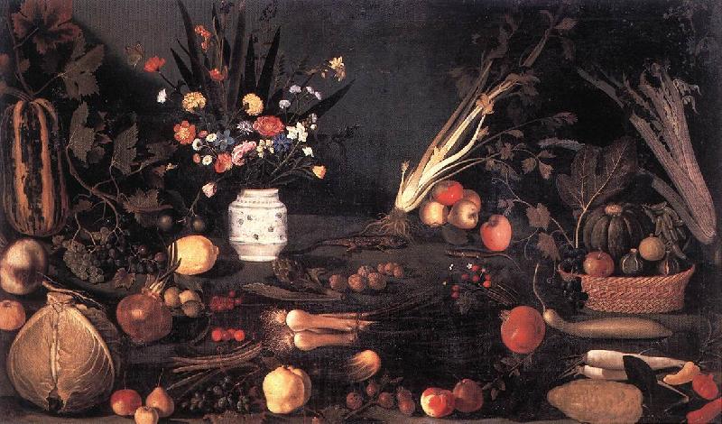 Caravaggio Still-Life with Flowers and Fruit g