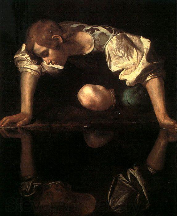 Caravaggio Narcissus Spain oil painting art
