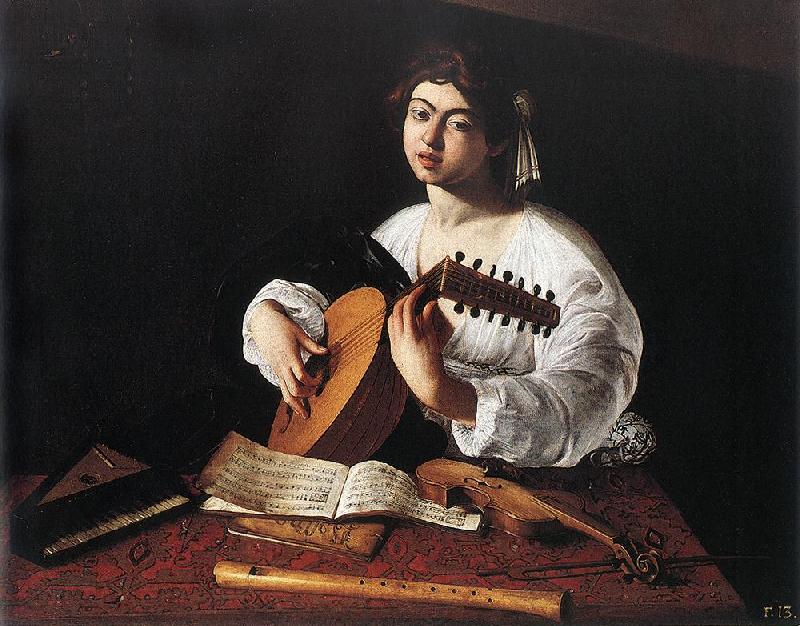 Caravaggio The Lute Player f Spain oil painting art