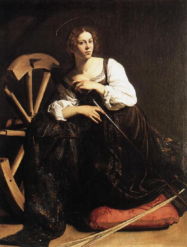 Caravaggio St Catherine of Alexandria fdf Norge oil painting art