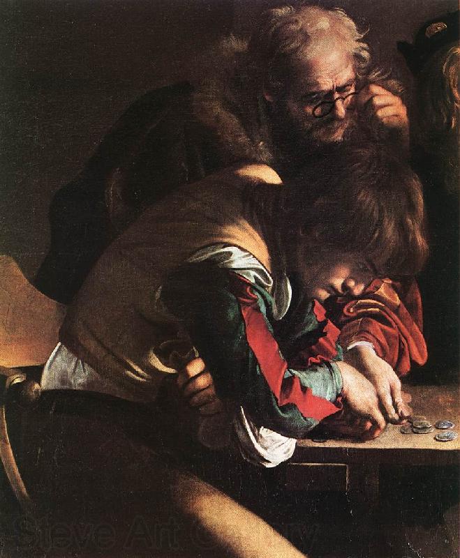 Caravaggio The Calling of Saint Matthew (detail) dsf France oil painting art