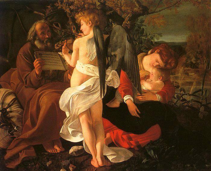 Caravaggio Rest During the Flight into Egypt Germany oil painting art