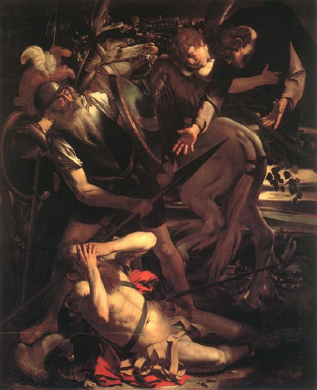 Caravaggio The Conversion of St. Paul dg Norge oil painting art