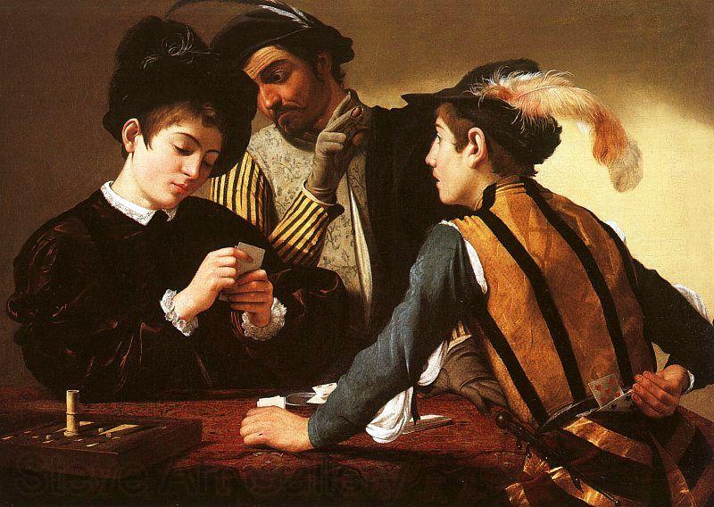 Caravaggio The Cardsharps Norge oil painting art