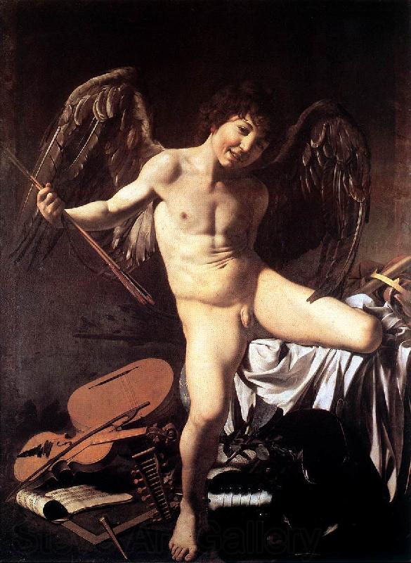 Caravaggio Amor Victorious dsf France oil painting art