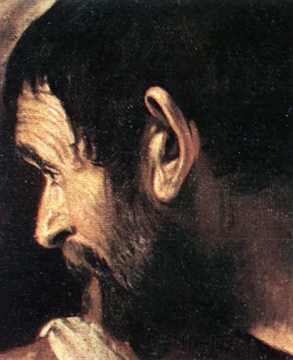 Caravaggio Supper at Emmaus (detail) d Spain oil painting art