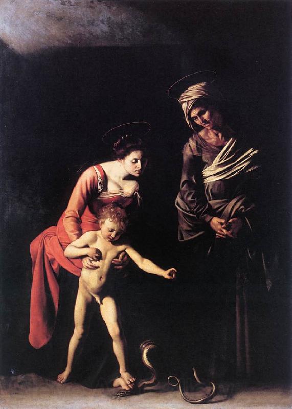 Caravaggio Madonna with the Serpent df Germany oil painting art